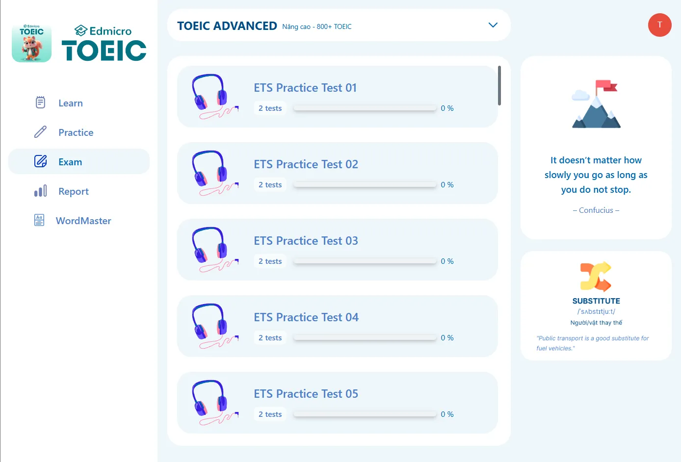 Kho đề ETS Practice Test