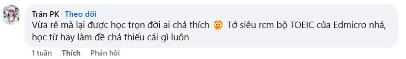 Feedback học viên Edmicro TOEIC 4