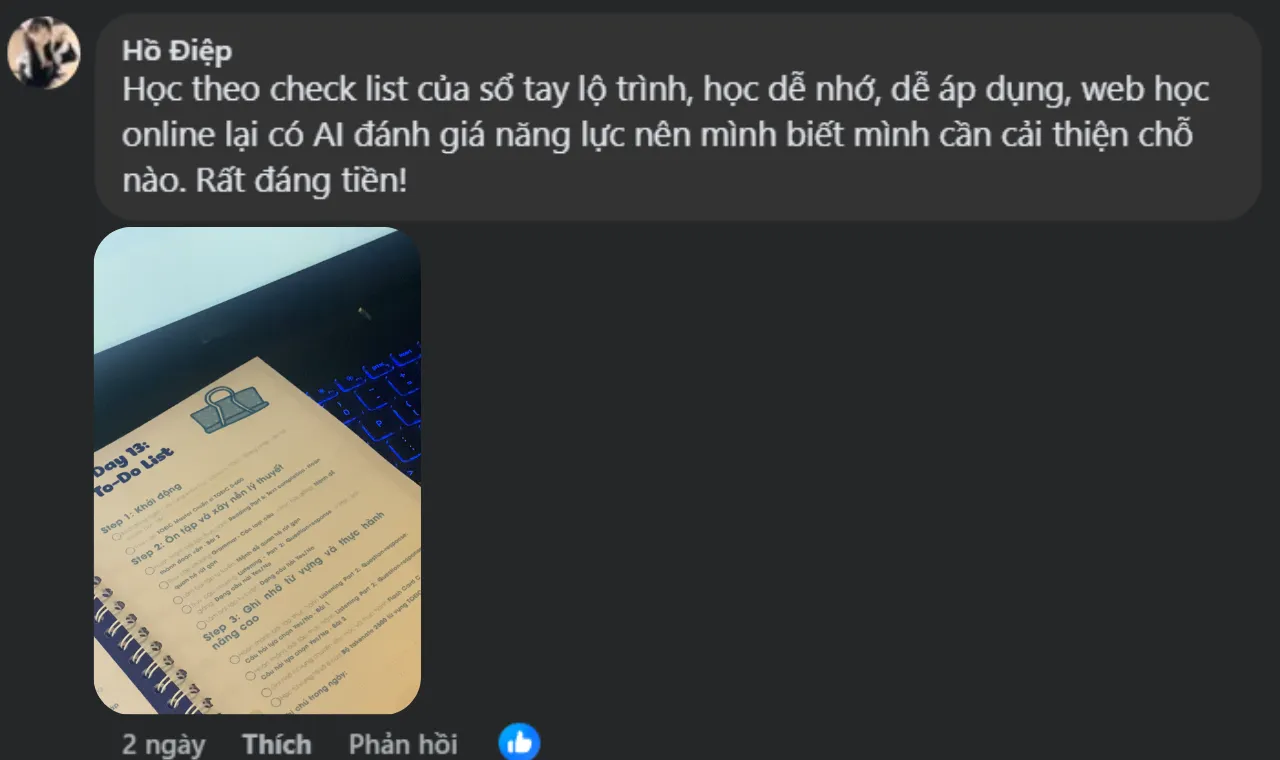 Feedback học viên Edmicro TOEIC 10